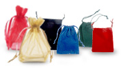 Velvet and Organza gift bags